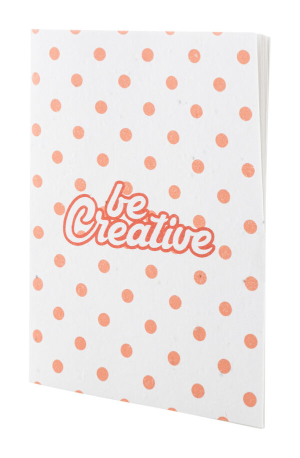 quaderno di carta con semi personalizzato