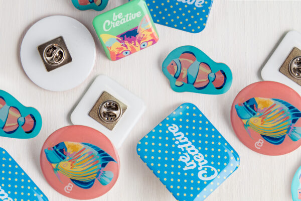 spilla in metallo personalizzabile - immagine 3