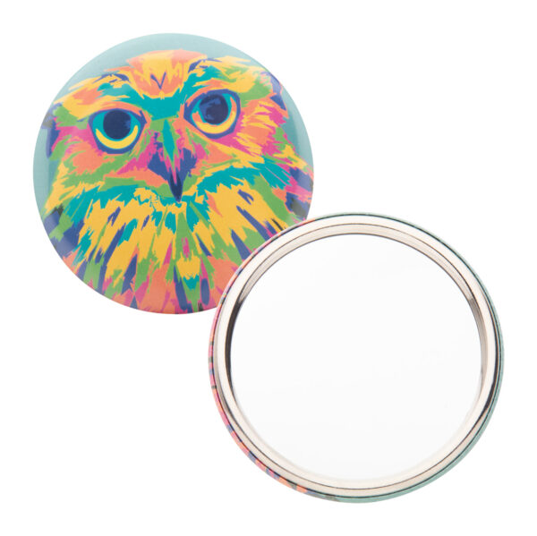 spilla badge, con specchietto - immagine 2