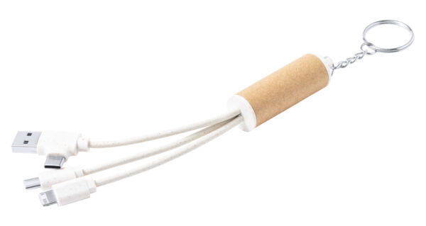 portachiavi con cavo di ricarica USB - immagine 2