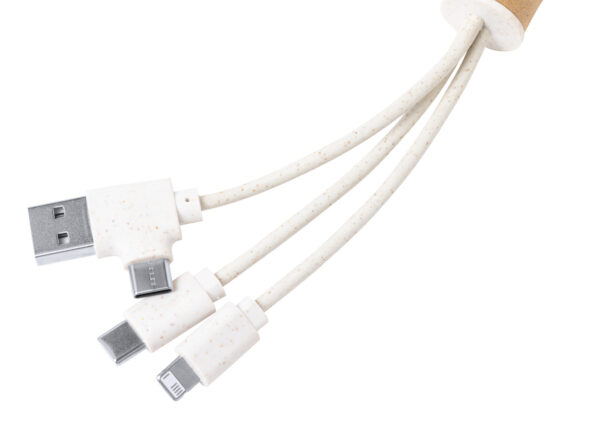 portachiavi con cavo di ricarica USB - immagine 3