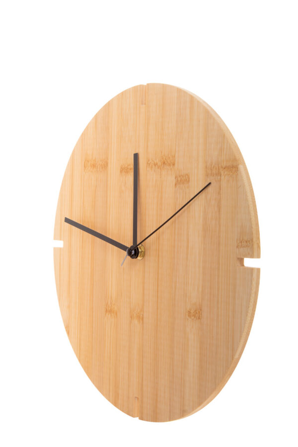Orologio da parete in bambù - immagine 2