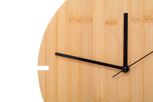 Orologio da parete in bambù - immagine 6