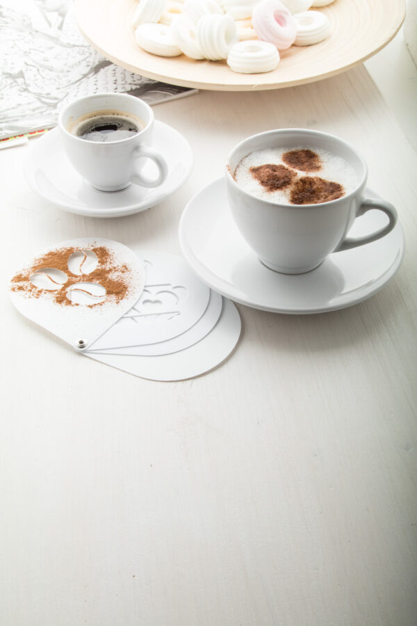 set tazzine da cappuccino